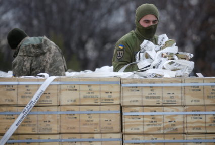 Ukraine receives shipment of U.S. military aid at Boryspil airport