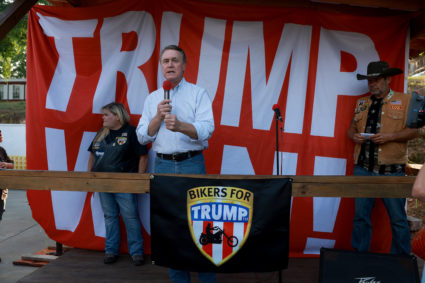 GA GOP Candidates David Perdue And Marjorie Taylor Greene Campaign With Trump Supporters