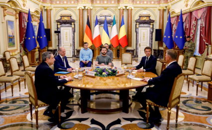 Macron, Scholz, Draghi and Iohannis visit Ukraine