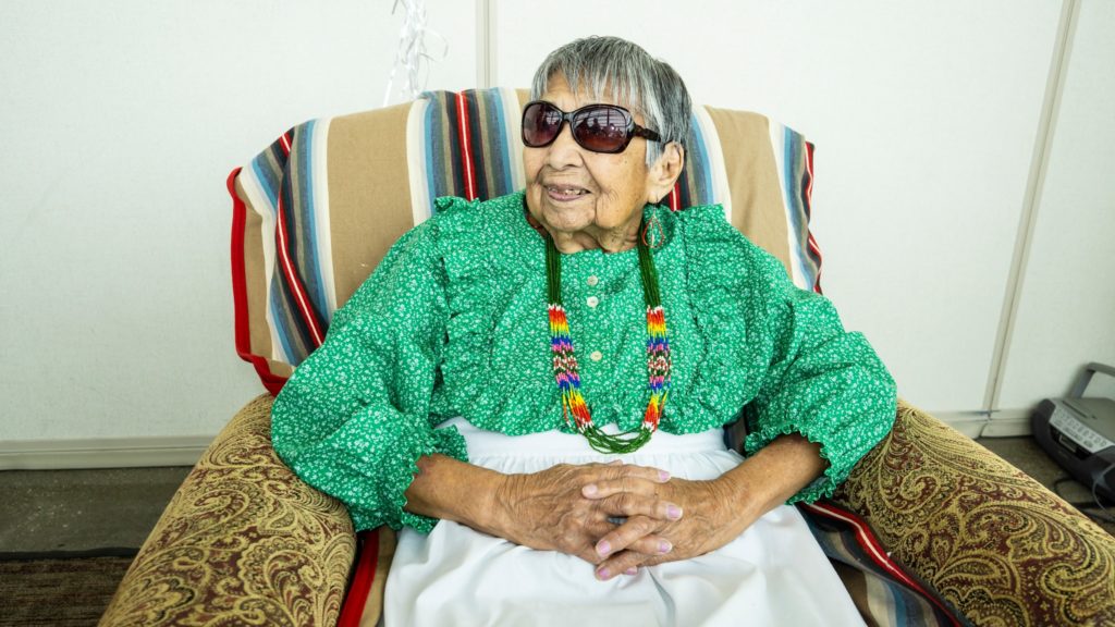 Maxine Barnett was the last known fluent speaker of the Yuchi language before she died in August of 2021. Photo courtesy of Brent Deo