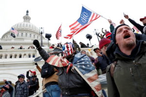 Supporters of U.S. President Donald Trump gather in Washington