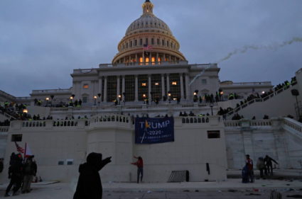 The U.S. Capitol Building is stormed by a pro-Trump mob on January 6, 2021