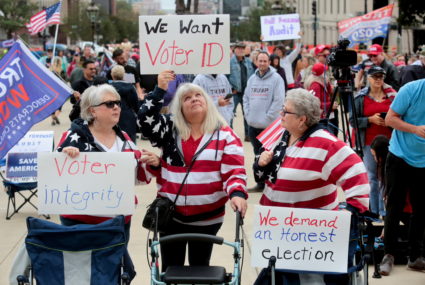 Trump supporters protest in Lansing