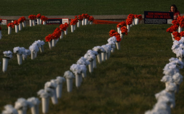 Gun violence memorial on the National Mall in Washington