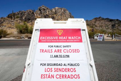 Due to extreme heat, the Phoenix Parks and Recreation Department has closed hiking trails on Piestewa Peak and Camelback