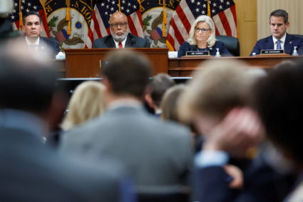 U.S. House Select Committee holds public hearing to investigate the January 6 Attack on the United States Capitol, in Wash...