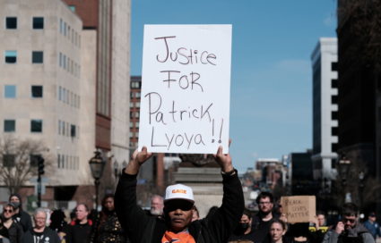 Rally in support of Patrick Lyoya, in Lansing