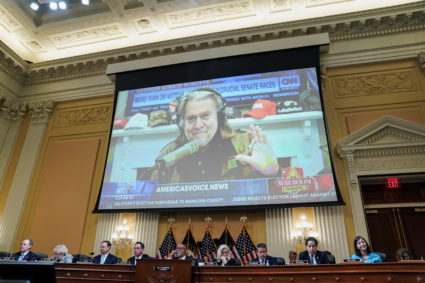 U.S. House Select Committee holds public hearing to investigate the January 6 Attack on the United States Capitol, in Wash...