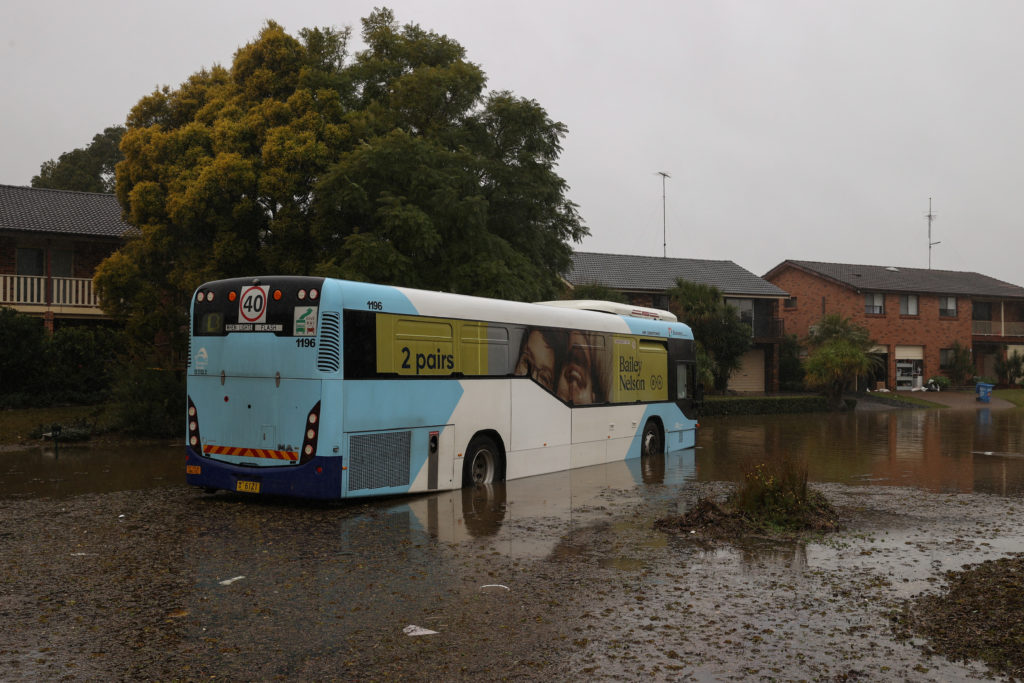 Flooding from heavy rains affects western suburbs in Sydney
