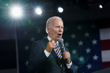 U.S. President Joe Biden speaks about his economic agenda, during his visit to Cleveland, Ohio, U.S., July 6, 2022. Photo by Kevin Lamarque/REUTERS