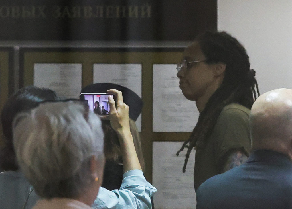 U.S. basketball player Brittney Griner's trial in Khimki