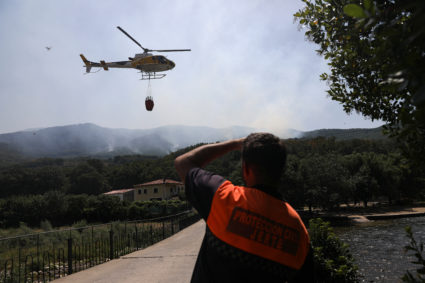 Wildfire rages as Spain experiences its second heatwave of the year