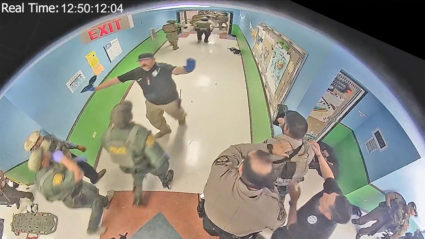 Robb Elementary school surveillance video during deadly attack in Uvalde