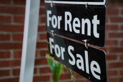 A "For Rent, For Sale" sign is seen outside of a home in Washington, U.S., July 7, 2022. Photo by Sarah Silbiger/REUTERS