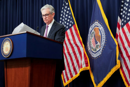 Federal Reserve Board Chairman Jerome Powell attends a news conference following a two-day meeting of the Federal Open Market Committee (FOMC) in Washington, U.S., July 27, 2022. Photo by Elizabeth Frantz/REUTERS