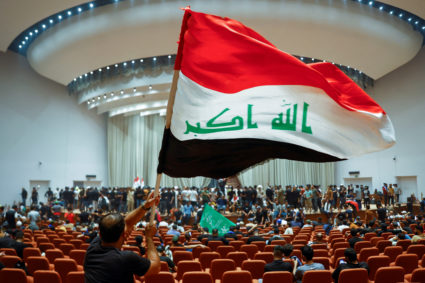 Protesters storm Iraqi parliament in Baghdad