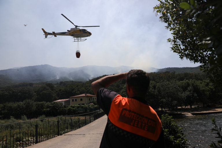 Wildfire rages as Spain experiences its second heatwave of the year
