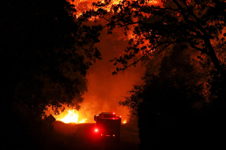 Oak Fire Burns in California