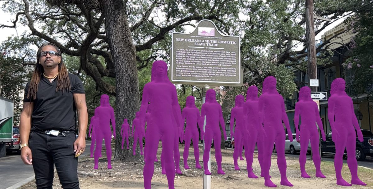 New Orleans was once the center of U.S. slave trade. This artist wants