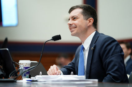 Secretary of Transportation Pete Buttigieg testifies before House Committee in Washington