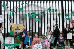 Protest in the wake of the U.S. Supreme Court's decision to overturn the landmark Roe v. Wade abortion decision, in Washin...