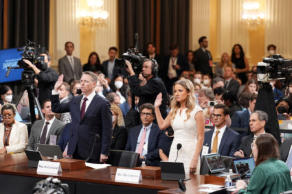 Hearing by the House Select Committee to investigate the January 6th attack on the US Capitol