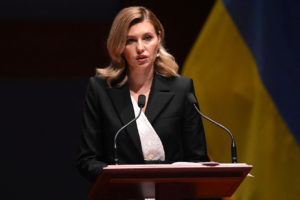 Ukrainian first lady Olena Zelenska meets members of the United States Congress, on Capitol Hill in Washington