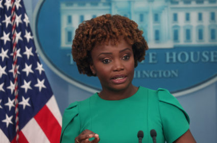 White House Press Secretary Karine Jean-Pierre holds a press briefing at the White House