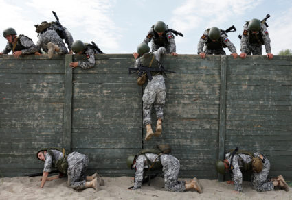 Russian marines take part in the International Army Games in Kaliningrad region