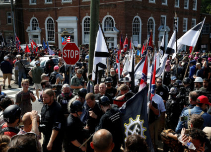 White supremacists rally in Charlottesville, Virginia