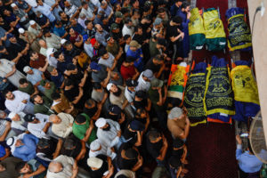 Funeral of Palestinians killed amid Israel-Gaza fighting