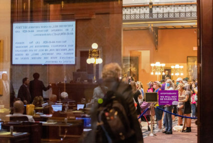 South Carolina House members debate a new near-total ban on abortion in Columbia, South Carolina