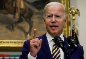 U.S. President Biden delivers remarks on student loan debt relief plan at the White House in Washington