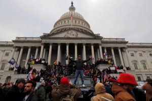 Supporters of U.S. President Donald Trump gather in Washington