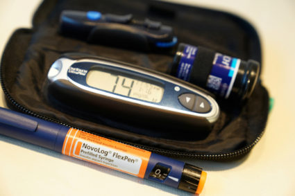 Insulin supplies are pictured in the Manhattan borough of New York City,