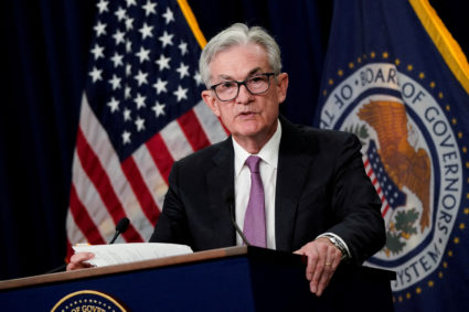 Federal Reserve Board Chair Jerome Powell speaks during a news conference following a two-day meeting of the Federal Open Market Committee (FOMC) in Washington, U.S., July 27, 2022. Photo by Elizabeth Frantz/REUTERS