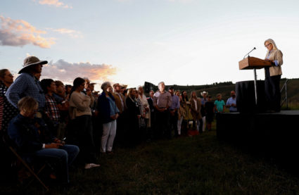 Primary election night party of Republican candidate U.S. Representative Liz Cheney in Jackson