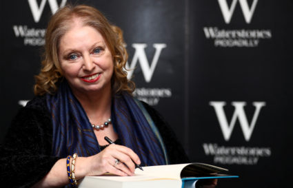 Author Hilary Mantel attends a book signing for her new novel "The Mirror and the Light" at a book store in London