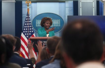 White House Press Secretary Karine Jean-Pierre holds a press briefing at the White House