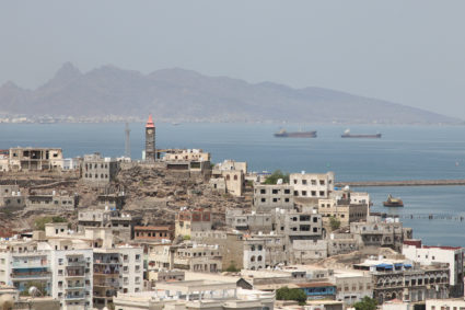 View of Big Ben Aden, a clock tower built beside Aden harbor