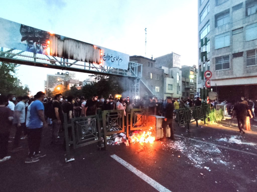 Protest over the death of Mahsa Amini, a woman who died after being arrested by the Islamic republic's "morality police", ...