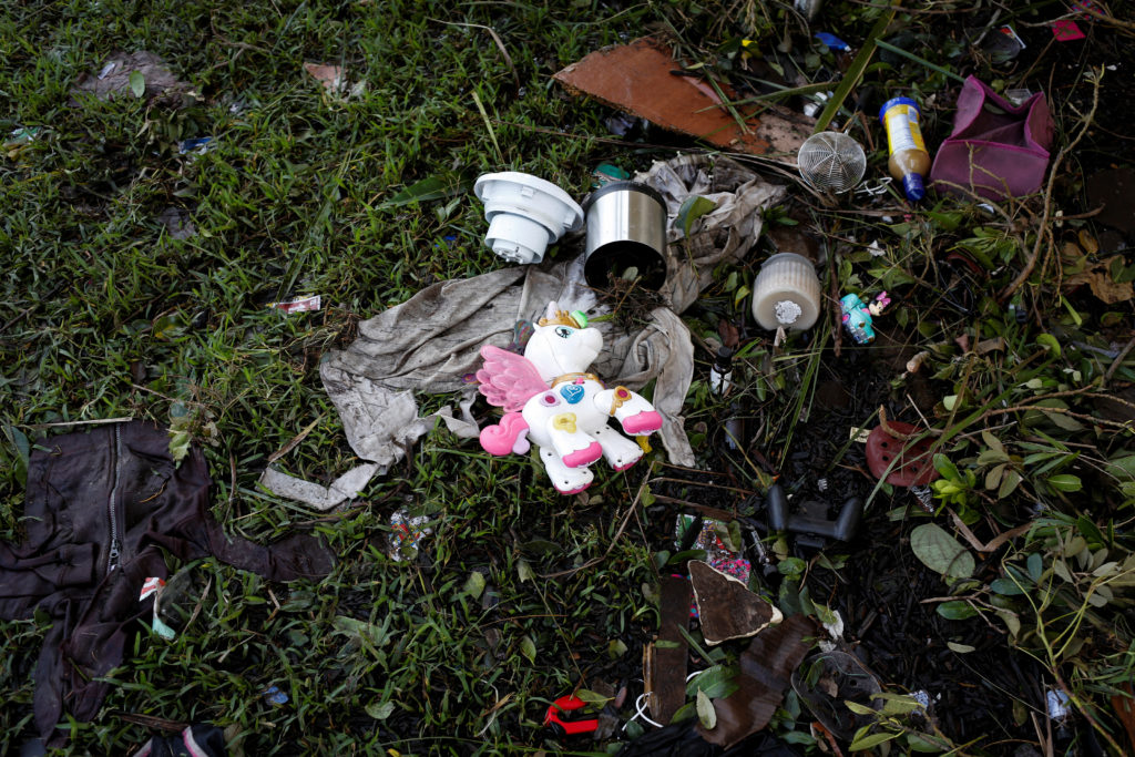 A toy and other debris are see after Hurricane Ian caused widespread destruction, in Fort Myers, Florida, U.S., September 29, 2022. Photo by Marco Bello/REUTERS