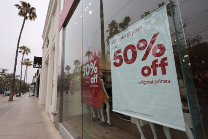 A retail store with discounted prices is seen in Santa Monica