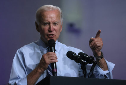 FILE PHOTO: U.S. President Biden attends a DNC rally