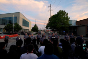 Protesters rally against the death in Minneapolis police custody of George Floyd in Oklahoma City