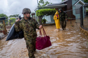 Hurrican Fiona landfalls in Puerto Rico