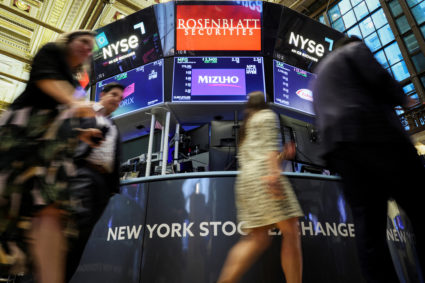 Guest walk on the floor of the NYSE in New York