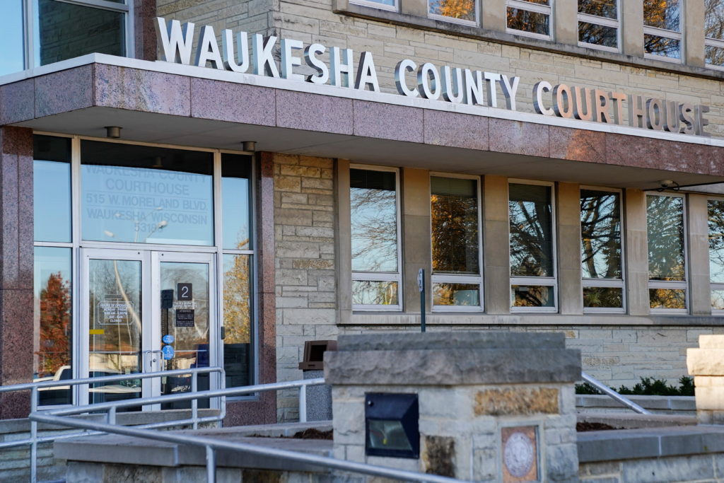 A general view of the Waukesha County Courthouse the morning before suspect Darrell Brooks is scheduled to appear in court