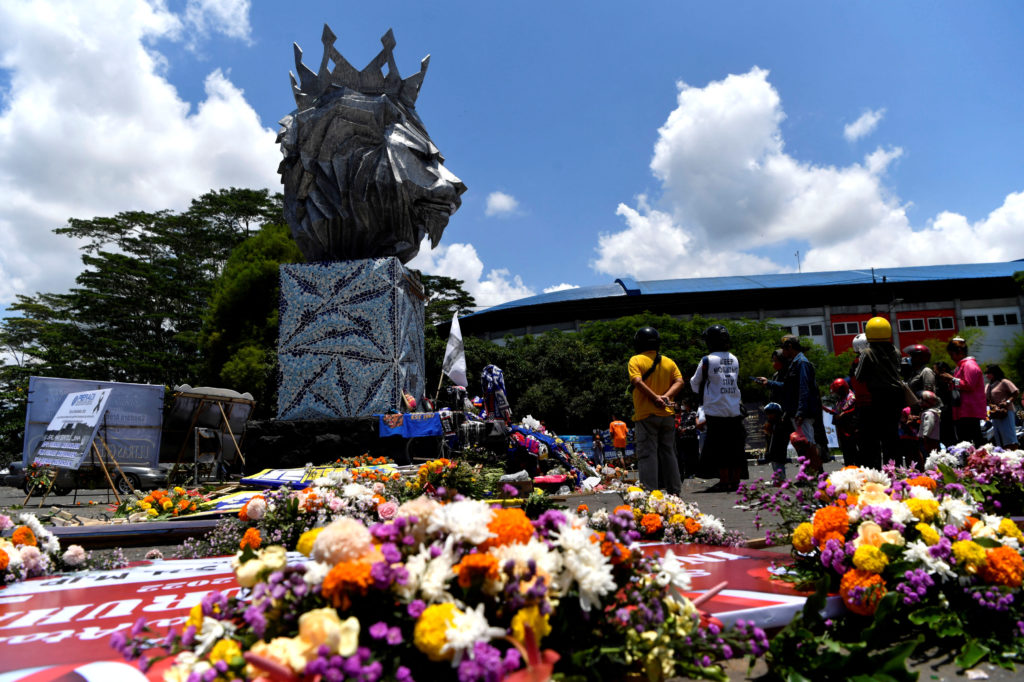 Aftermath of a fatal football stampede in Malang