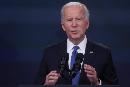 U.S. President Joe Biden delivers remarks about the student loan forgiveness program from an auditorium on the White House campus in Washington, U.S., October 17, 2022. Photo by Leah Millis/REUTERS